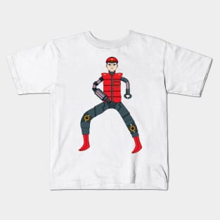 Mecha Cyborg Captain Scarlet Kids T-Shirt